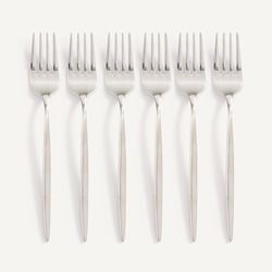Lot de 6 fourchettes à gâteau en inox, NAGI AM.PM image
