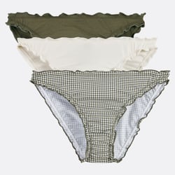Confezione da 3 slip in cotone stretch LA REDOUTE COLLECTIONS image