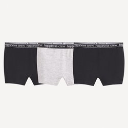 Set of 3 Plain Cotton Shorties LA REDOUTE COLLECTIONS image