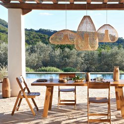 Set of 2 Ripli Solid Acacia Folding Garden Chairs AM.PM image