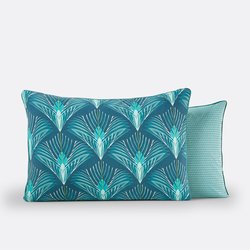 Pampelune 100% Cotton Percale 200 Thread Count Pillowcase LA REDOUTE INTERIEURS image
