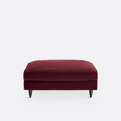 Pouf velours polyester/coton, Lipstick SO'HOME image