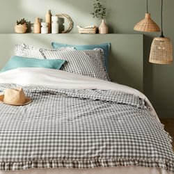 Trapunta imbottita cotone lavato vichy, Georgette LA REDOUTE INTERIEURS image