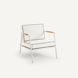 Fauteuil de jardin aluminium et teck, Isabbo AM.PM image
