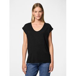 T-shirt effetto brillante PIECES image