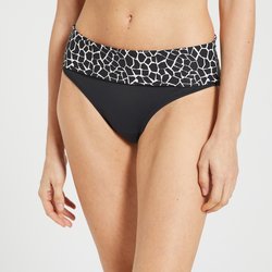 Bas de maillot de bain culotte à revers imprimé ANNE WEYBURN image