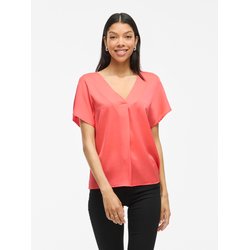 Blouse satinée, manches courtes VILA image