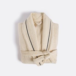 Peignoir châle éponge Victor 400 g/m2 LA REDOUTE INTERIEURS image