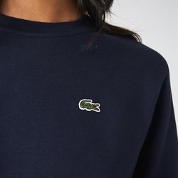 Sweater met ronde hals en geborduurd logo op de borst LACOSTE image