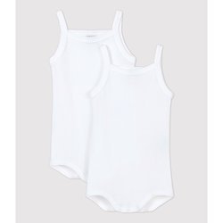 2er-Pack Bodys mit Trägern für Babys (Mädchen) PETIT BATEAU image