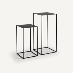 Romy Set of 2 Lacquered Metal Nesting Side Tables AM.PM image