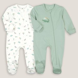 Комплект из двух пижам цельных из трикотажа интерлок LA REDOUTE COLLECTIONS image
