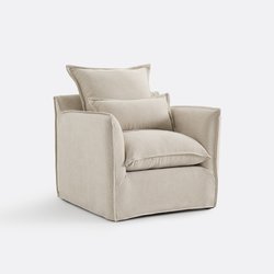 Sillón butaca de poliéster jaspeado, Odna LA REDOUTE INTERIEURS image
