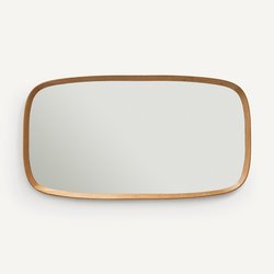 Miroir rectangulaire chêne massif, H110cm, Orion AM.PM image