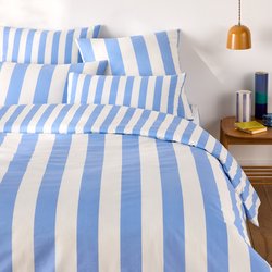 Housse de couette en coton, Hendaye bleu LA REDOUTE INTERIEURS image