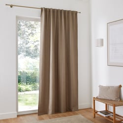 Select Recycled Polyester Curtain with Pencil Pleat and Wave LA REDOUTE INTERIEURS image