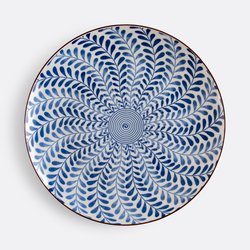 Set van 4 platte borden met bladmotief, Rowl LA REDOUTE INTERIEURS image