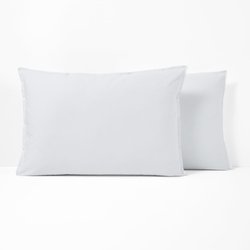 Scenario Plain 100% Cotton Percale 200 Thread Count Pillowcase LA REDOUTE INTERIEURS image