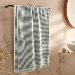 Maxi drap de bain éponge rayée Malo LA REDOUTE INTERIEURS image