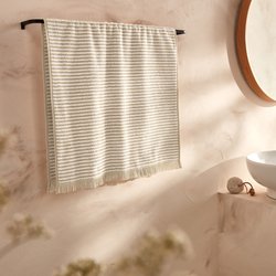 Serviette éponge rayée Malo 500 g/m2 LA REDOUTE INTERIEURS image