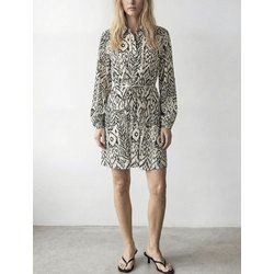 Vestido curto estampado, mangas compridas VILA