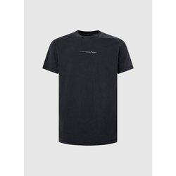Recht T-shirt met korte mouwen en logo PEPE JEANS image
