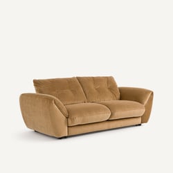 Sofá cama de 3 plazas en terciopelo de lino, EDGAR AM.PM image