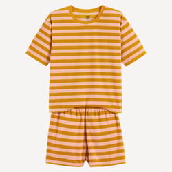 Krótka piżama ręcznikowa w paski LA REDOUTE COLLECTIONS image