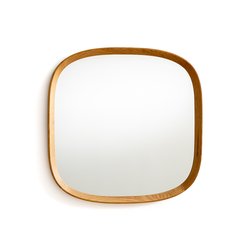 Orion H60cm Solid Oak Organically Shaped Mirror AM.PM image