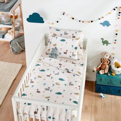Housse de couette bébé en coton, Dino Pop LA REDOUTE INTERIEURS image