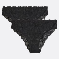 Lot de 2 culottes tout dentelle, Lison LA REDOUTE COLLECTIONS image