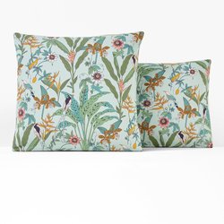 Kissenbezug Eden Flower aus Baumwollperkal LA REDOUTE INTERIEURS image
