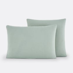 Funda de almohada, gasa de algodón/algodón lavado, KUMCO LA REDOUTE INTERIEURS image
