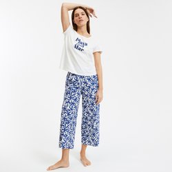 Pyjama 7/8ème en coton LA REDOUTE COLLECTIONS image