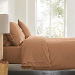 Saria Washed Cotton Sateen Duvet Cover AM.PM image