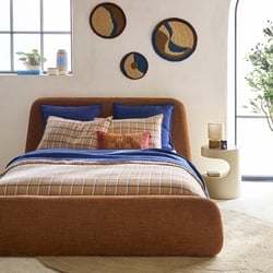 Łóżko Steen Chenille Ottoman Storage Bed z podnoszonym stelażem LA REDOUTE INTERIEURS image