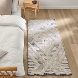 Teppich/Bettvorleger Nilou, Wolle und Baumwolle AM.PM image