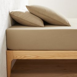 Lenzuolo con angoli cotone, balza 30 cm, Teinture végétale LA REDOUTE INTERIEURS image