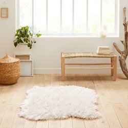 Livio 110 x 130cm Faux Fur Rug LA REDOUTE INTERIEURS image