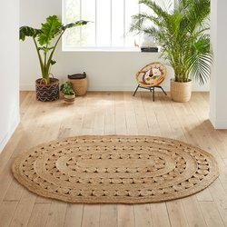 Ovalen vloerkleed in jute, Aftas LA REDOUTE INTERIEURS image