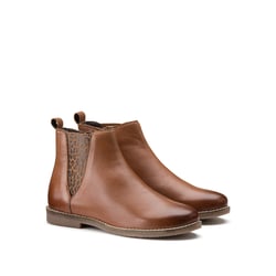 Bottines chelsea cuir élastique imprimé léopard LA REDOUTE COLLECTIONS image