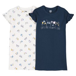 Set van 2 nachthemden met kattenmotief LA REDOUTE COLLECTIONS image