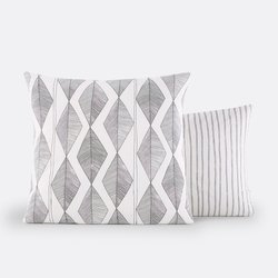 Assane Graphic 100% Washed Cotton Pillowcase LA REDOUTE INTERIEURS image