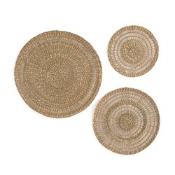 Set of 3 Jutlo Round Woven Straw Wall Decorations LA REDOUTE INTERIEURS image