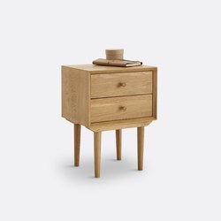 Quilda Vintage Oak Bedside Table LA REDOUTE INTERIEURS image