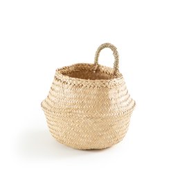 Rixy Woven Straw Ball Basket LA REDOUTE INTERIEURS image