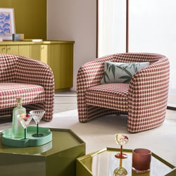 Sillón de 1 plaza, estampado geométrico, LANDINE LA REDOUTE INTERIEURS image