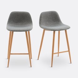Стулья полубарные 63 см Nordie 2 шт LA REDOUTE INTERIEURS image