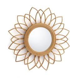 Miroir rotin forme fleur Ø65 cm Nogu LA REDOUTE INTERIEURS image