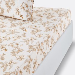 Drap-housse coton lavé bonnet 30 cm, Granadille LA REDOUTE INTERIEURS image